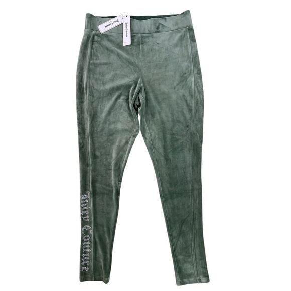Juicy Couture NWT BLING Y2K Velour Track Mob Wife Pants Size Large - Picture 1 of 10